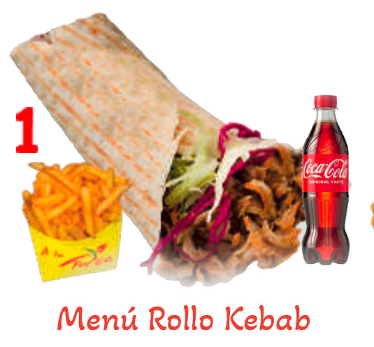 Menú Rollo Kebab