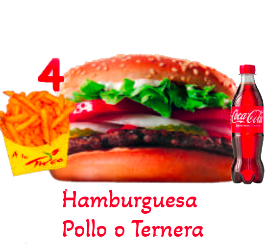 Hamburguesa pollo o ternera