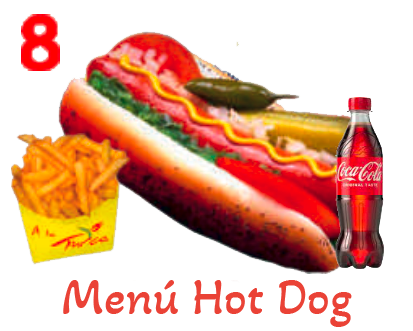 Menú Hot Dog