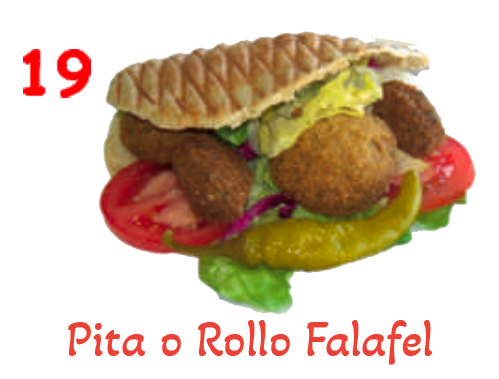Pita o Rollo Falafel