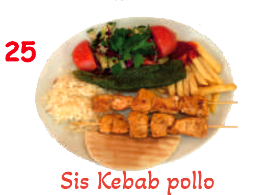 Sis Kebab de pollo